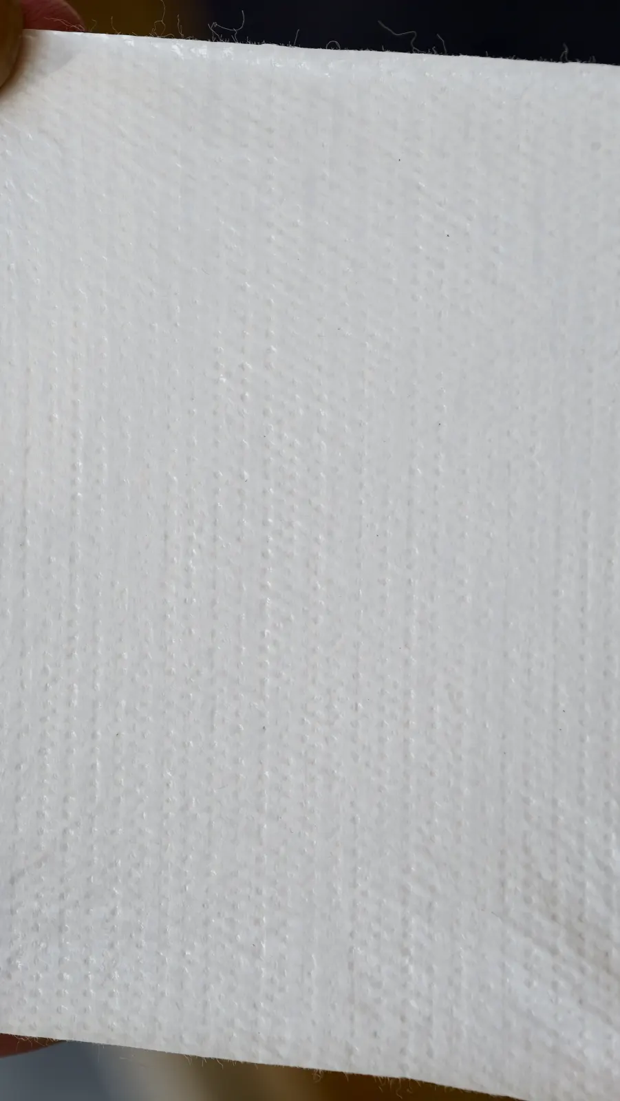 Close-up of the MIUF mask fabric, outer surface